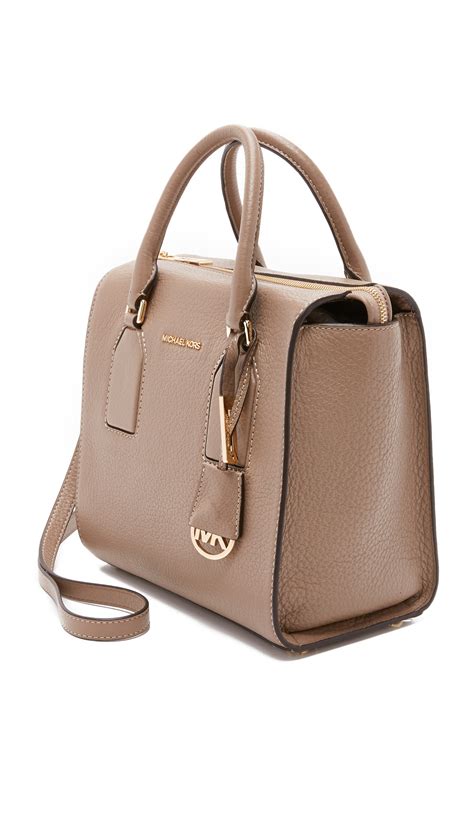 michael kors riley large satchel dark dune|Michael Kors Riley Large Satchel .